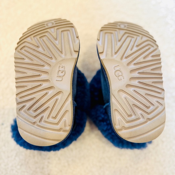 TODDLER UGGS MINI BAILEY BUTTON - navy blue - toddler size 8 - Picture 3 of 5